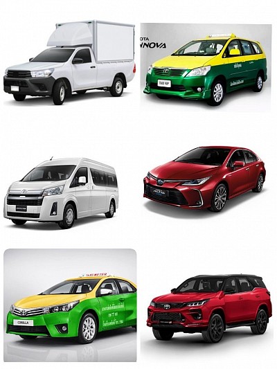 บริการรถทุกประเภท หลากหลายยี่ห้อ รถเก๋งเล็กใหญ่ รถตู้VIP